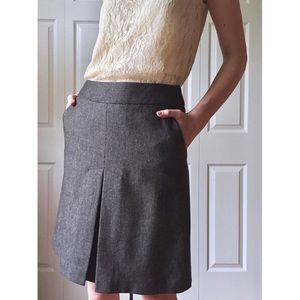 The Limited Wool Blend Mid Rise Skirt